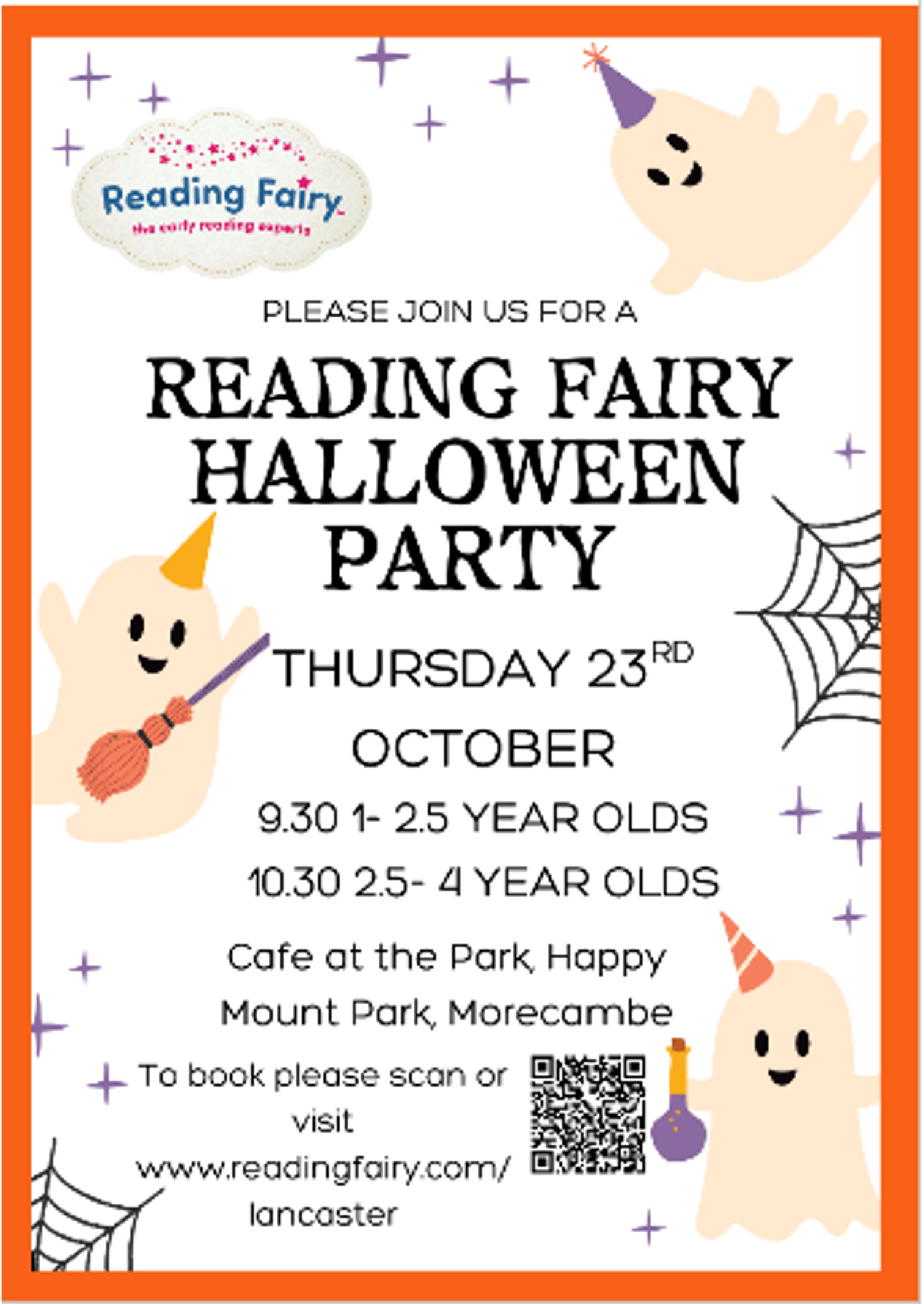 Reading Fairy Halloween Special – 23rd October – 9.30-11.15am