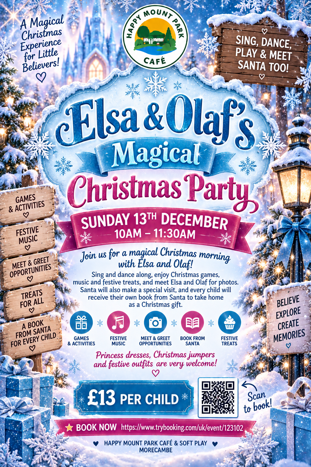 Elsa & Olaf’s Magical Christmas Party – Sunday 13th December | 10am – 11:30am