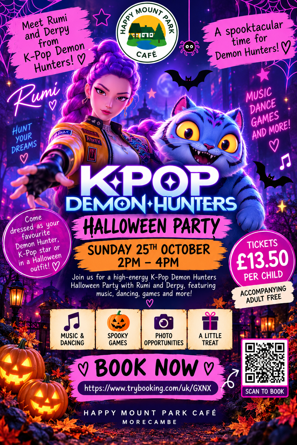 K-Pop Demon Hunters Halloween Party – Sunday 25th October | 2pm – 4pm