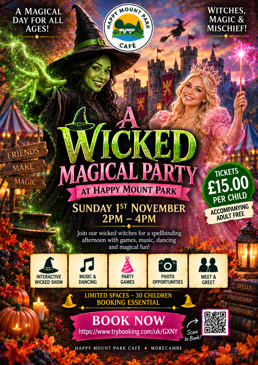 A Wicked Magical Party – Sunday 1st November | 2pm – 4pm