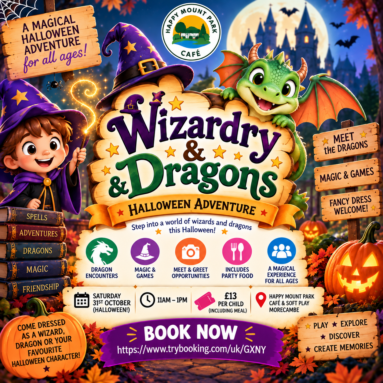 Wizardry & Dragons – Saturday 31st October | 11am – 1pm
