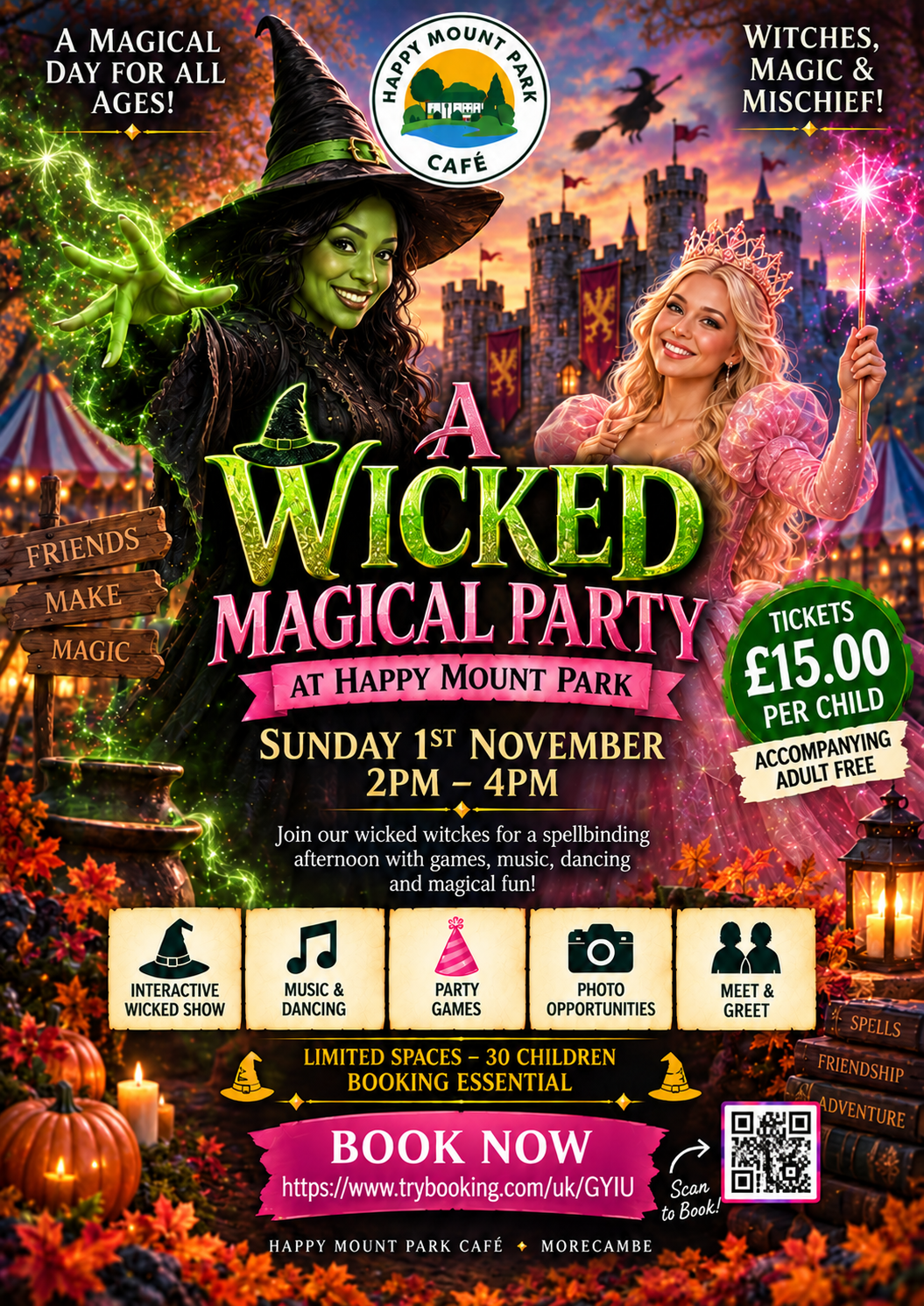 A Wicked Magical Party – Sunday 1st November | 2pm – 4pm